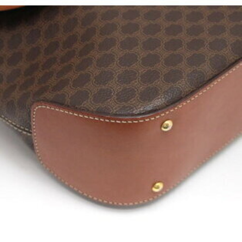 Celine Macadam Handbag Shoulder Bag Leather Brown - Picture 3 of 6